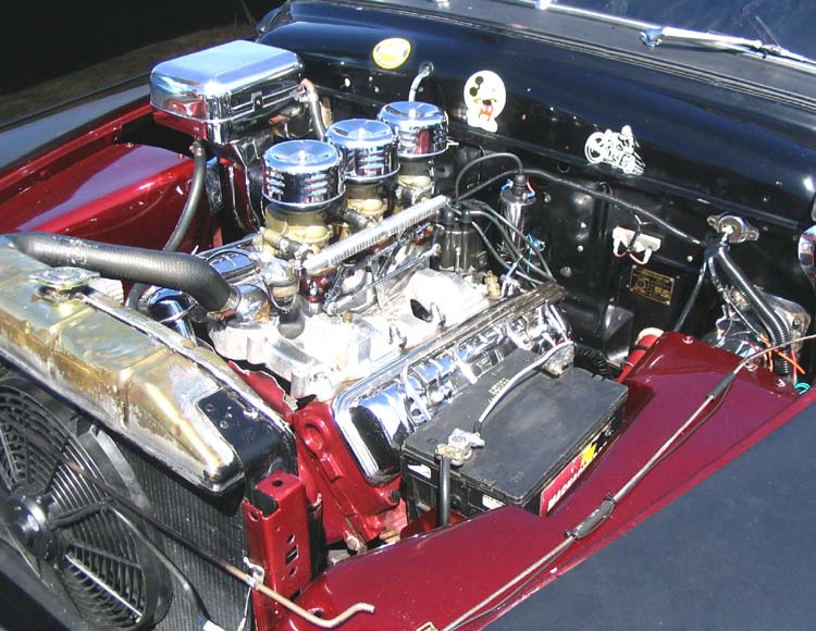 50 Mercury Chopped Convertible w/Olds 3x2 V8